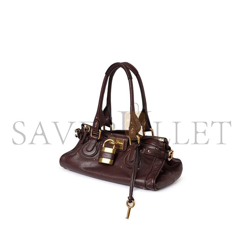 CHLOÉ PADDINGTON BAG IN GRAINED LEATHER CH25WS802P75602 (36*18*18cm)